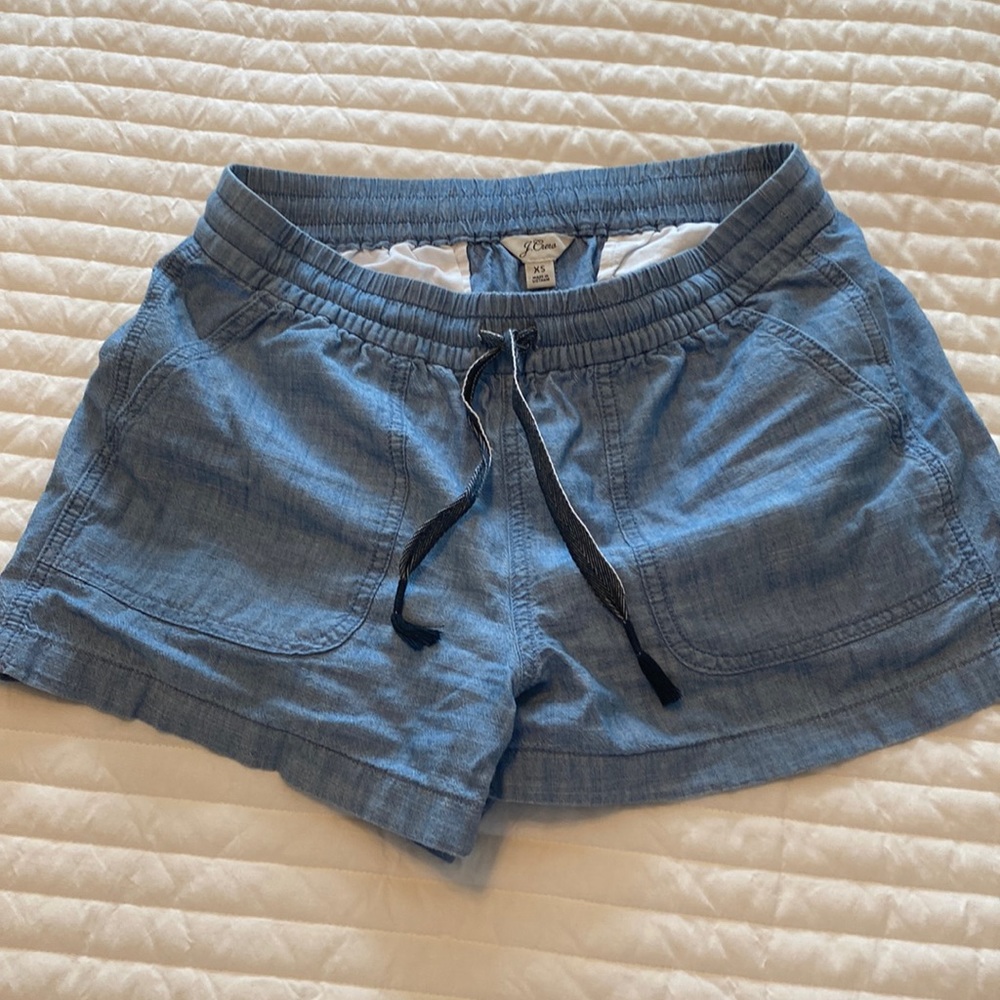 JCrew XS Denim Drawstring Shorts